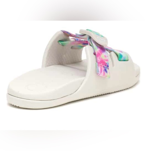 Colorful Tie-Dye CHACO CHILLOS SLIDE - KIDS 2 - Picture 3 of 6
